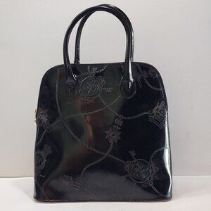 Vintage Cristian Dome Bag/Satchel With Embossed Rope and Crest Design